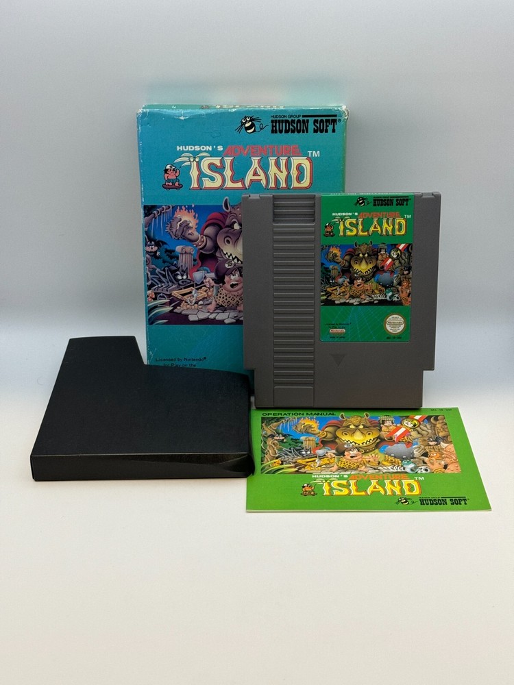 Adventure Island (Nintendo, NES) - Authentic, Tested (CIB)
