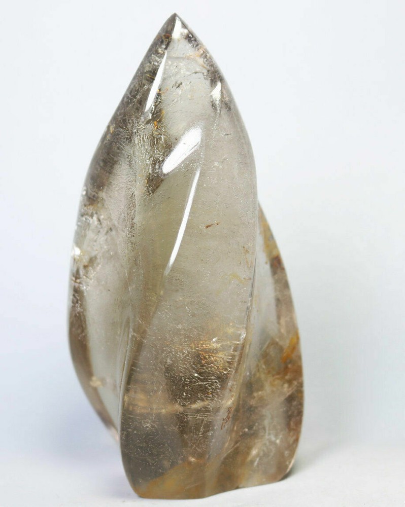275g Natural Smoky Citrine Quartz Crystal Freeform Reiki Healing Stone Statue