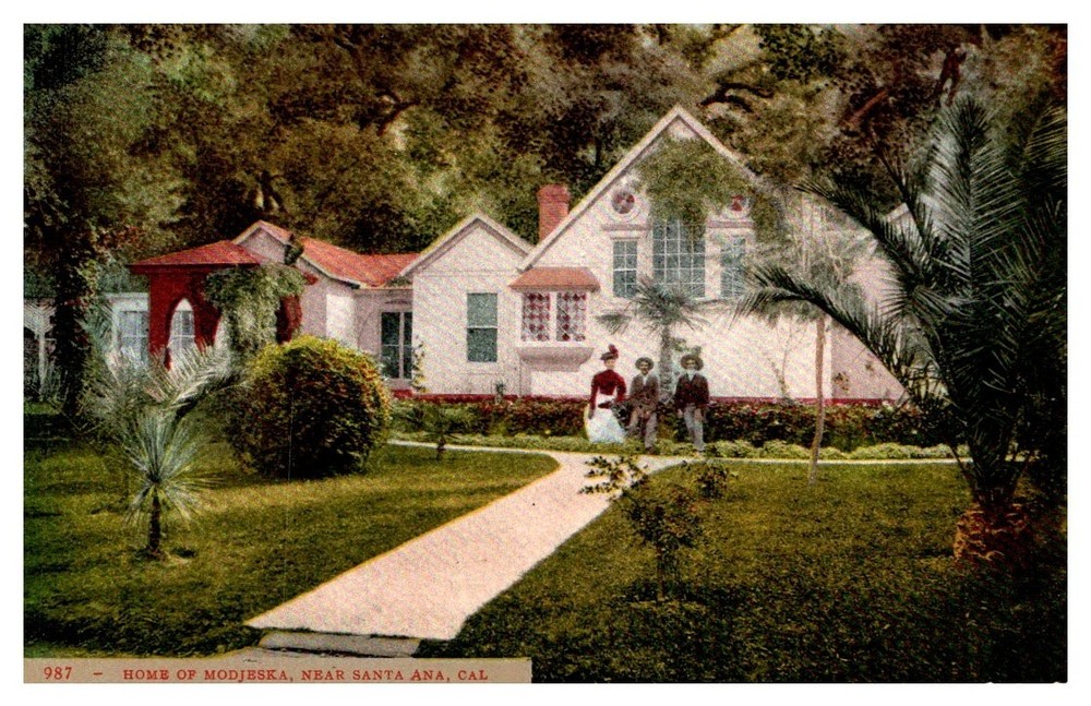 c1910 Home Of Helena Modjeska Near Santa Ana California Vintage Postcard