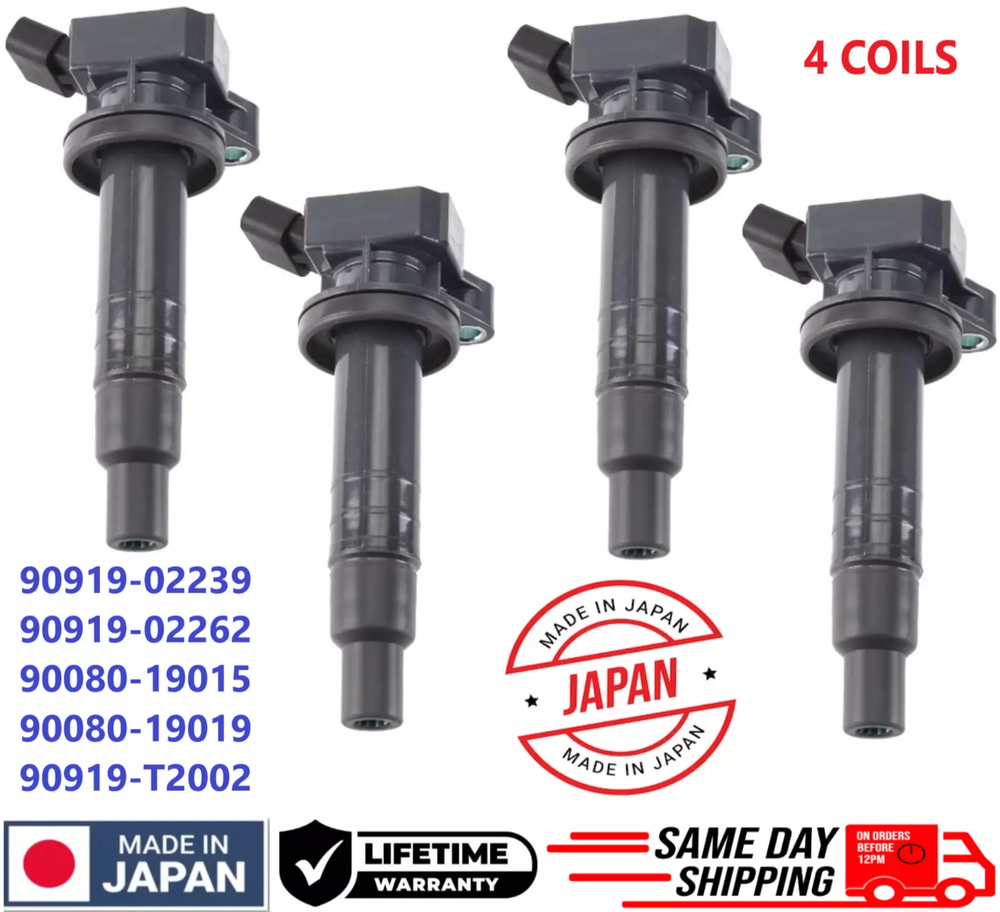 GENUINE Ignition Coils For 2000-2008 Toyota Pontiac Chevrolet 1.8L 90919-02239