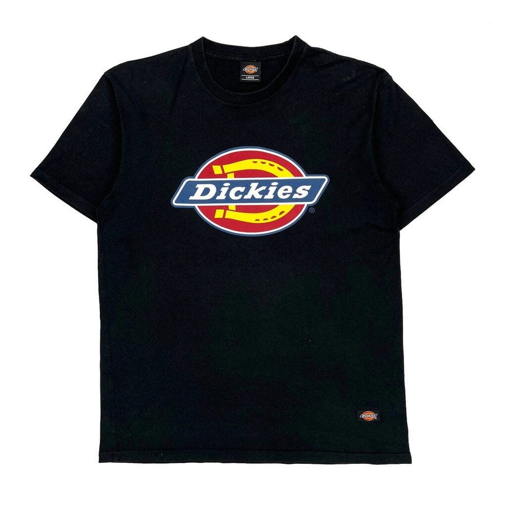 Dickies T-Shirt - Large Black Cotton