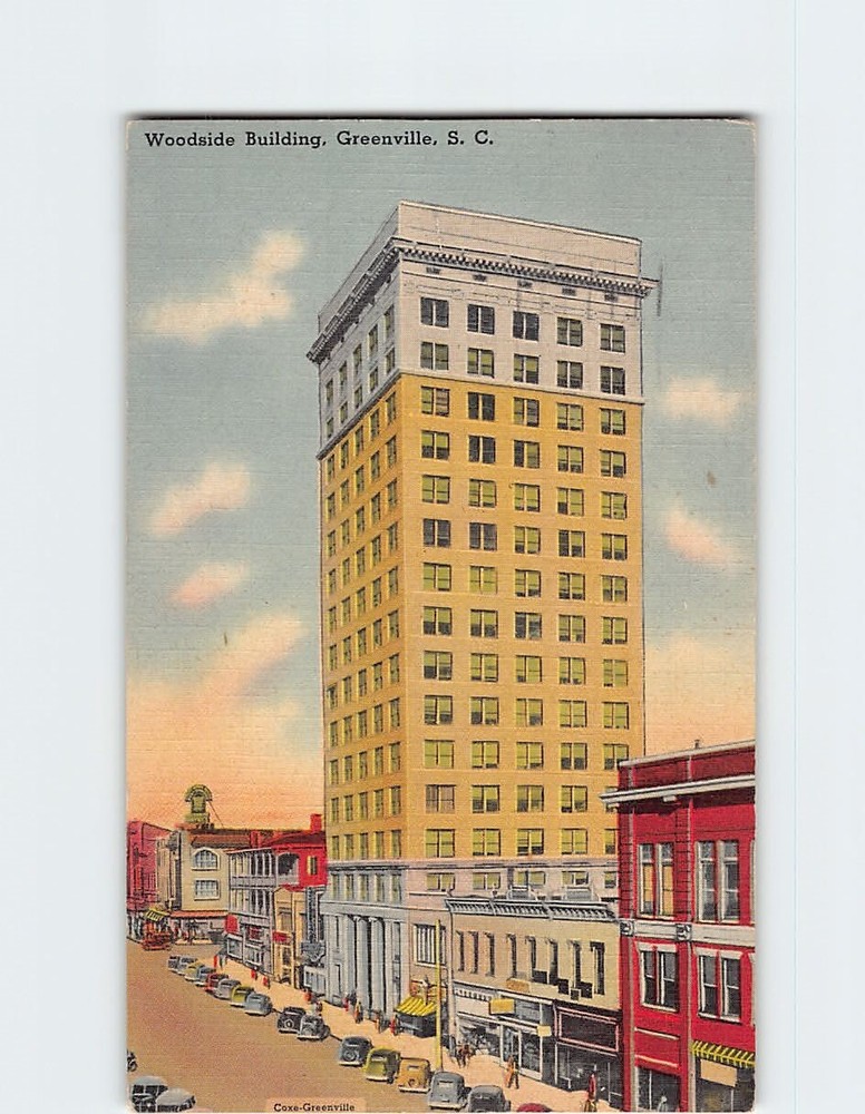 Postcard Woodside Building Greenville South Carolina USA