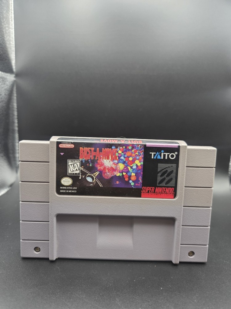 Bust-A-Move (Super Nintendo SNES, 1995) Guaranteed - Authentic & Tested