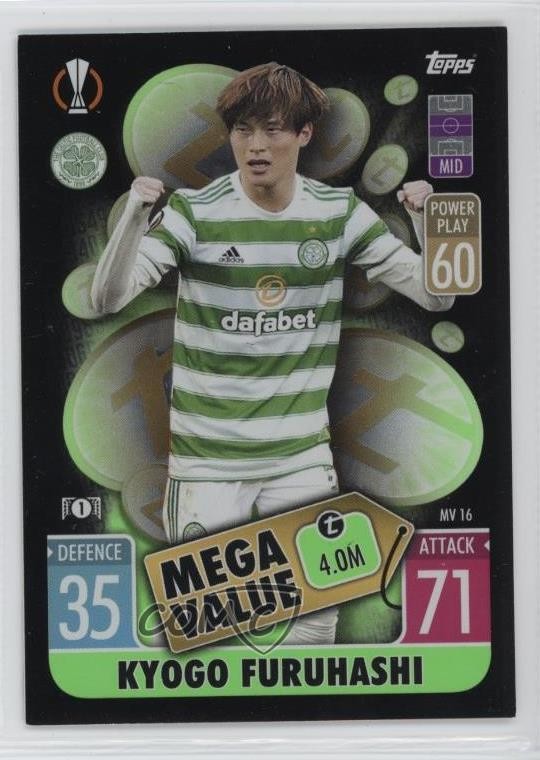 2021-22 Match Attax UEFA Club Competitions Extra Kyogo Furuhashi Rookie RC 1o1fFulfilled by COMC - World’s largest consignment service