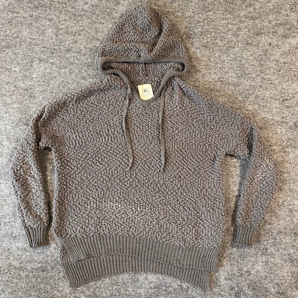 Rip Curl Hoodie Long Sleeve Hi-Lo Hem Textured Oversized Women’s Size XS