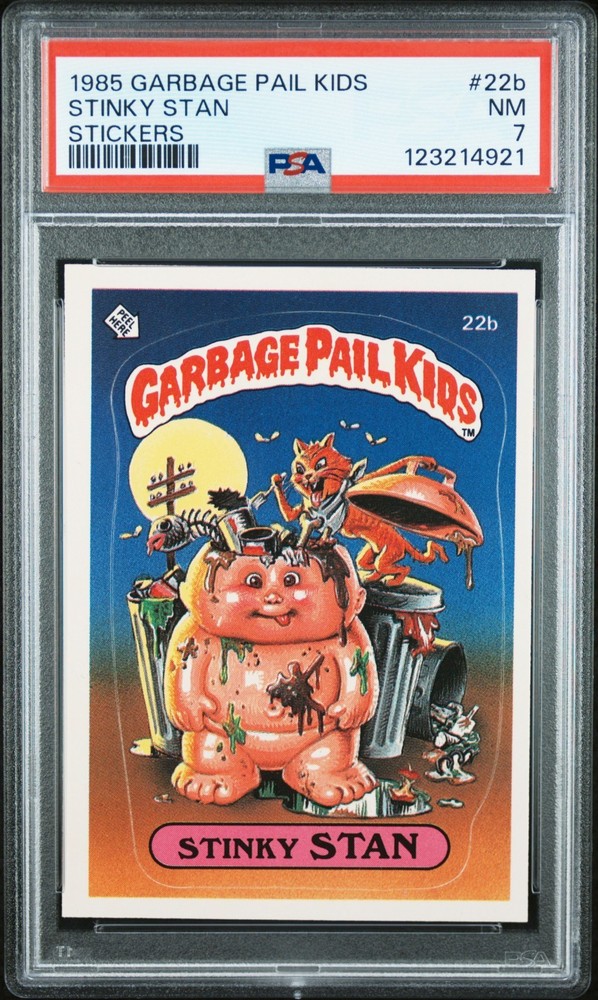 1985 Topps OS1 Garbage Pail Kids 1st Series 1 STINKY STAN 22b Matte Card PSA 7