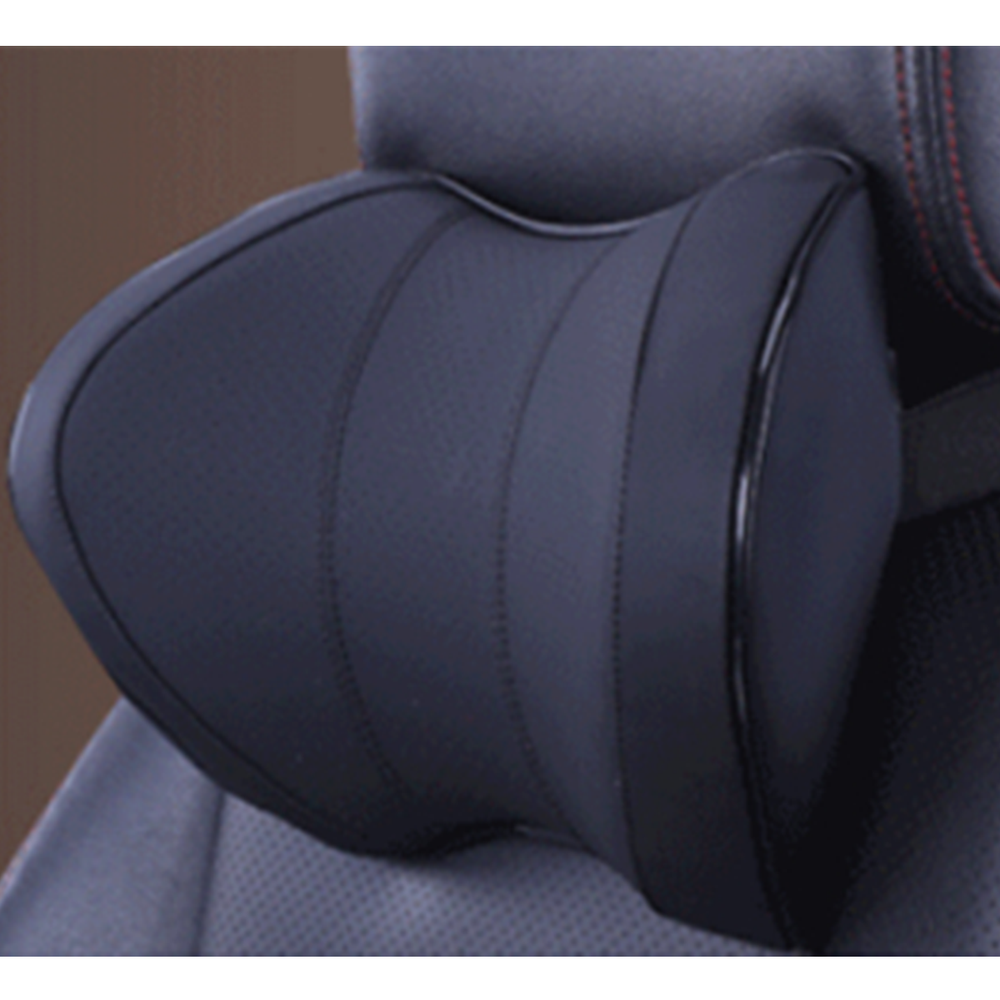 PU Leather Car Headrest Neck Pillow Comfort Cushion Auto Interior Accessory