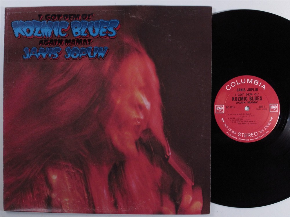 JANIS JOPLIN I Got Dem Ol' Kozmic Blues Again Mama! COLUMBIA LP VG+ 2-eye d