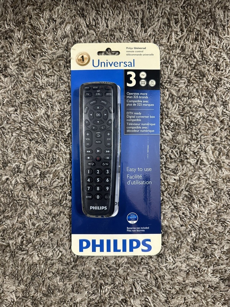Philips SRP1003/27 Universal Remote for TV SAT DVR DVD Player