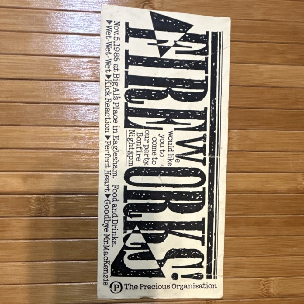 Firework Flyer Vintage 1985 Original Print Ad