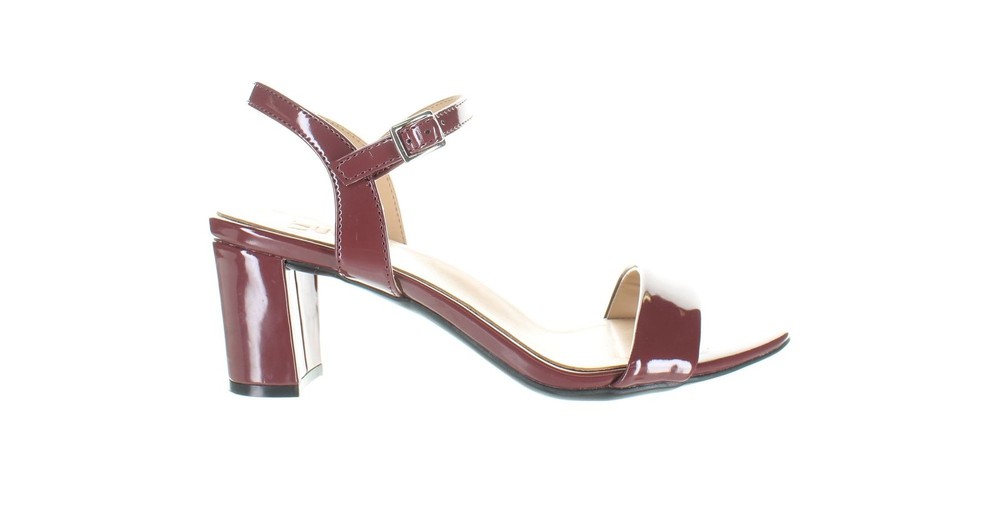 Naturalizer Womens Bristol Burgundy Ankle Strap Heels Size 7.5 7810451
