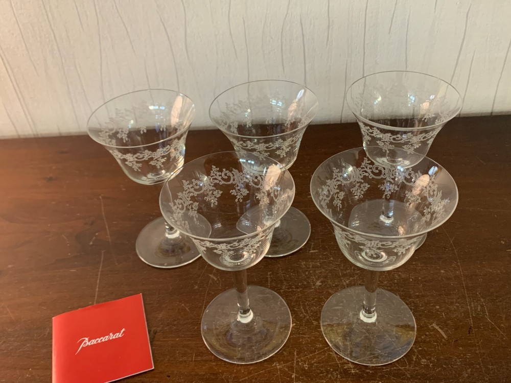 5 Red Wine Glasses Variant Model Sévigné Crystal BACCARAT (Price Per Unit)