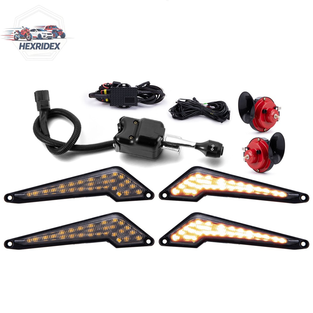 UTV LED Turn Signal w/ Horn Plug-N-Play Street Legal For Polaris General XP 1000