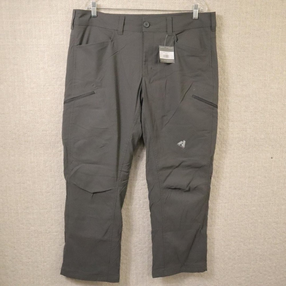 Eddie Bauer Guide Pro Lined Pants Mens 38x30 Gray First Ascent Softshell Hiking