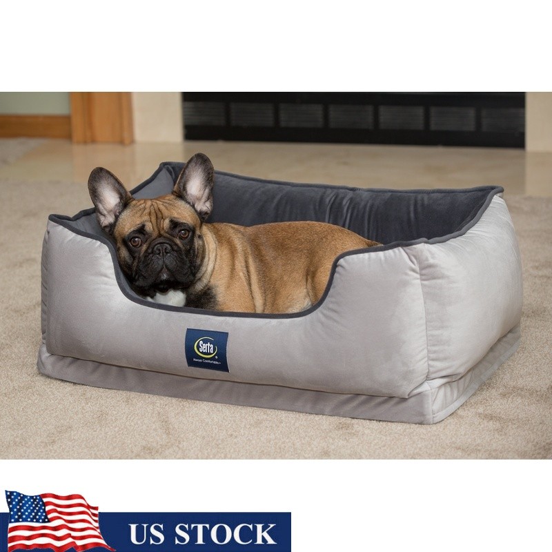 Ortho Cuddler Dog Bed Large Eco-Friendly Orthopedic Foam Plush Supportive Travel