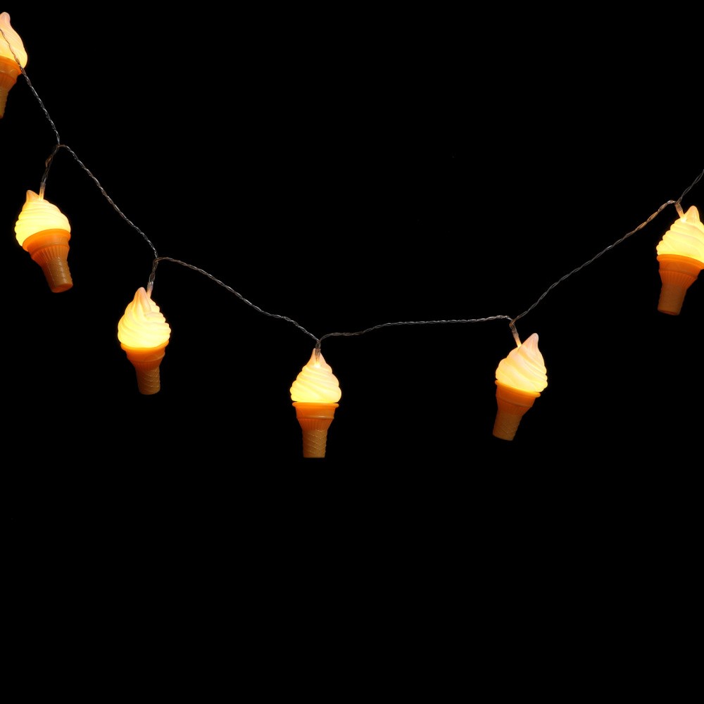 Battery Operated Mini LED Ice Cream String Lights for Indoor Seasonal Decor