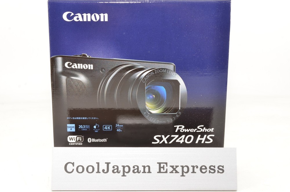 New Canon PowerShot SX740 HS Black Point & Shoot Digital Camera #4005