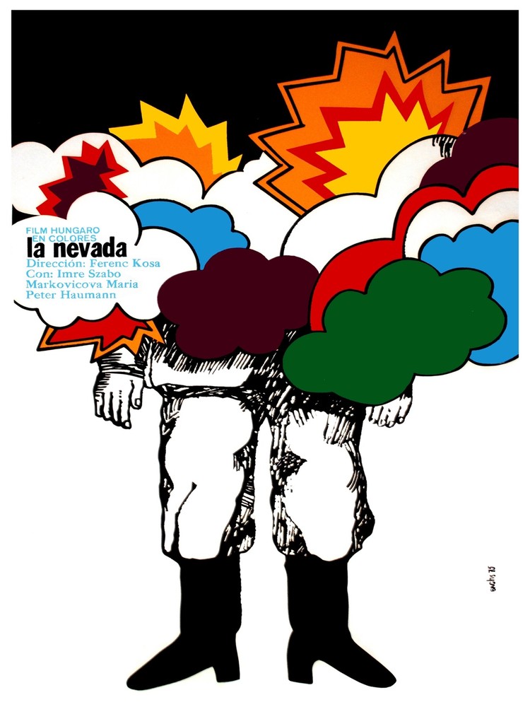 La nevada, the snowfall wall Decoration Poster.Graphic Art Interior design.3667