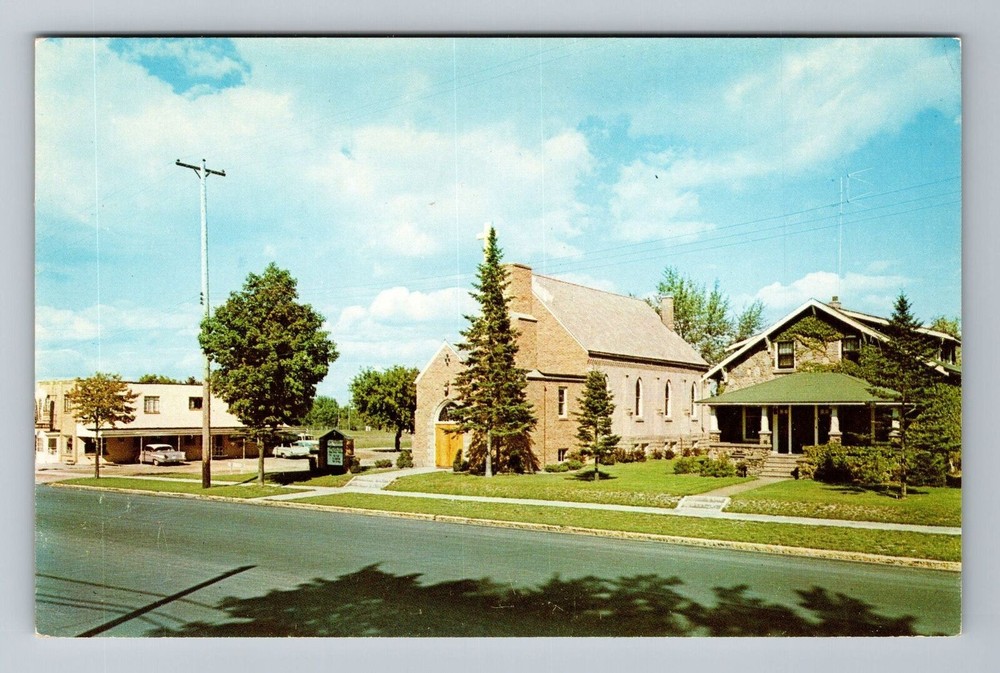 Clare MI-Michigan, Lutheran Church and Parsonage, Vintage Postcard