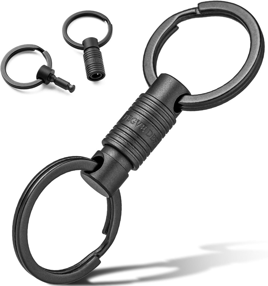 Titanium Quick Release Swivel Keychain, Pull Apart Detachable Keychain Heavy Dut