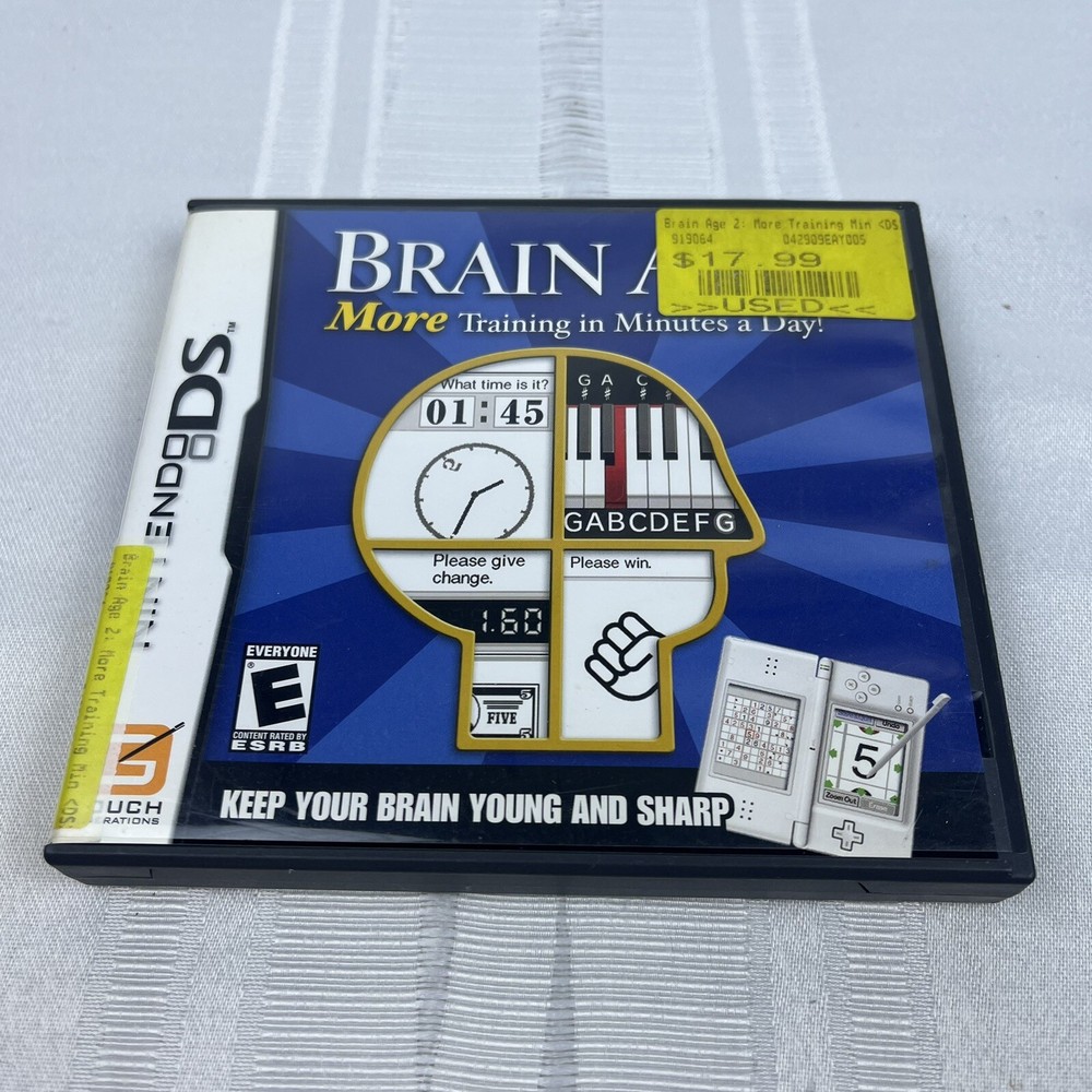 Brain Age 2: More Training in Minutes a Day (Nintendo DS, 2007) CIB