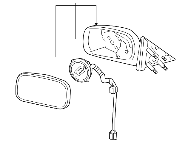 Genuine GM F Mirror 25822569
