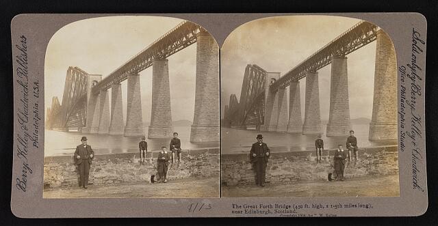 Photo:Edinburgh Scotland 1906 Forth Bridge Railway Bridge Stereo View
