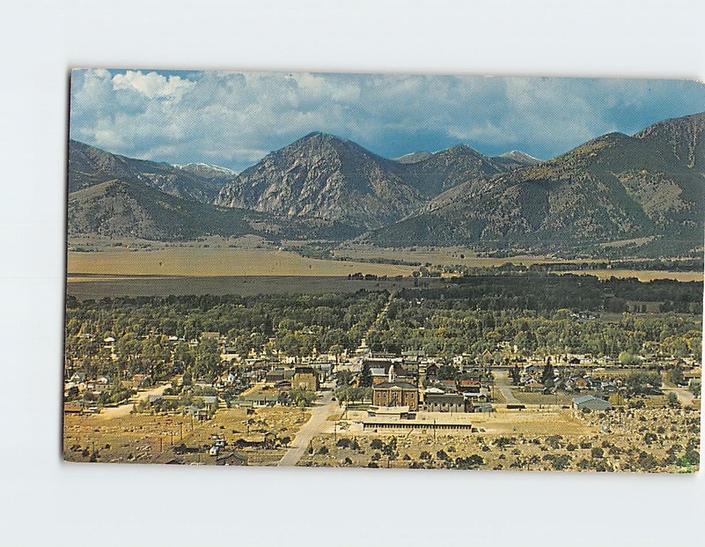 Postcard Aerial View of Buena Vista Colorado USA