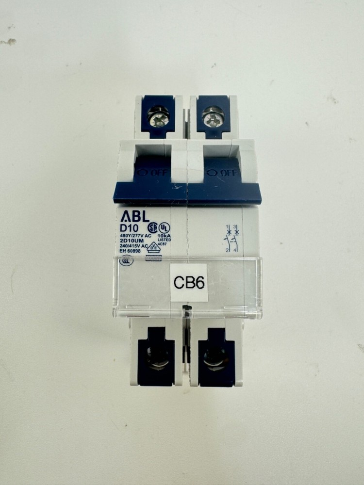 Altech ABL Sursum 2D10UM D10 10 Amp 2 Pole Circuit Breaker 480/277 VAC