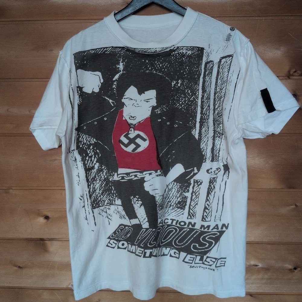 Rare Seditionaries SID VICIOUS T Shirt Punk Vintage Shoulder 48cm Black Japan