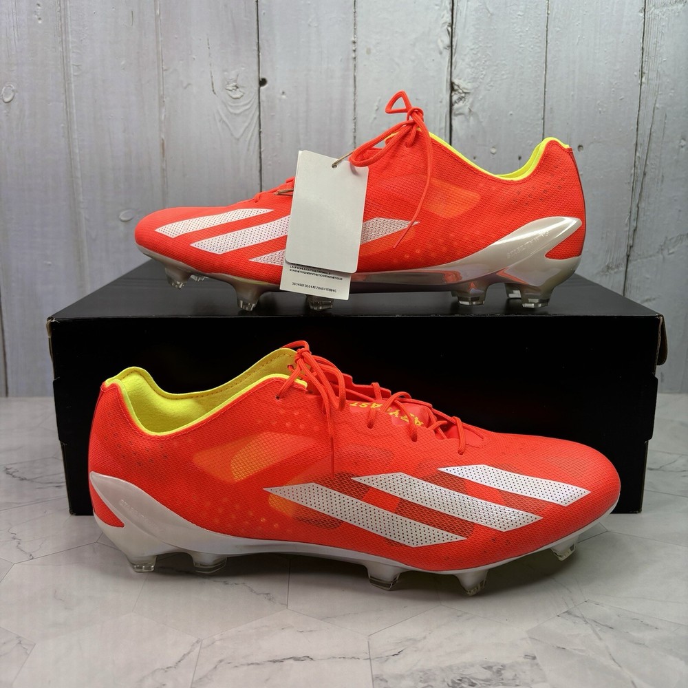 adidas X CRAZYFAST+ FG Mens 5.5/Wmns 6.5 Soccer Cleats Solar Red Yellow IE2416