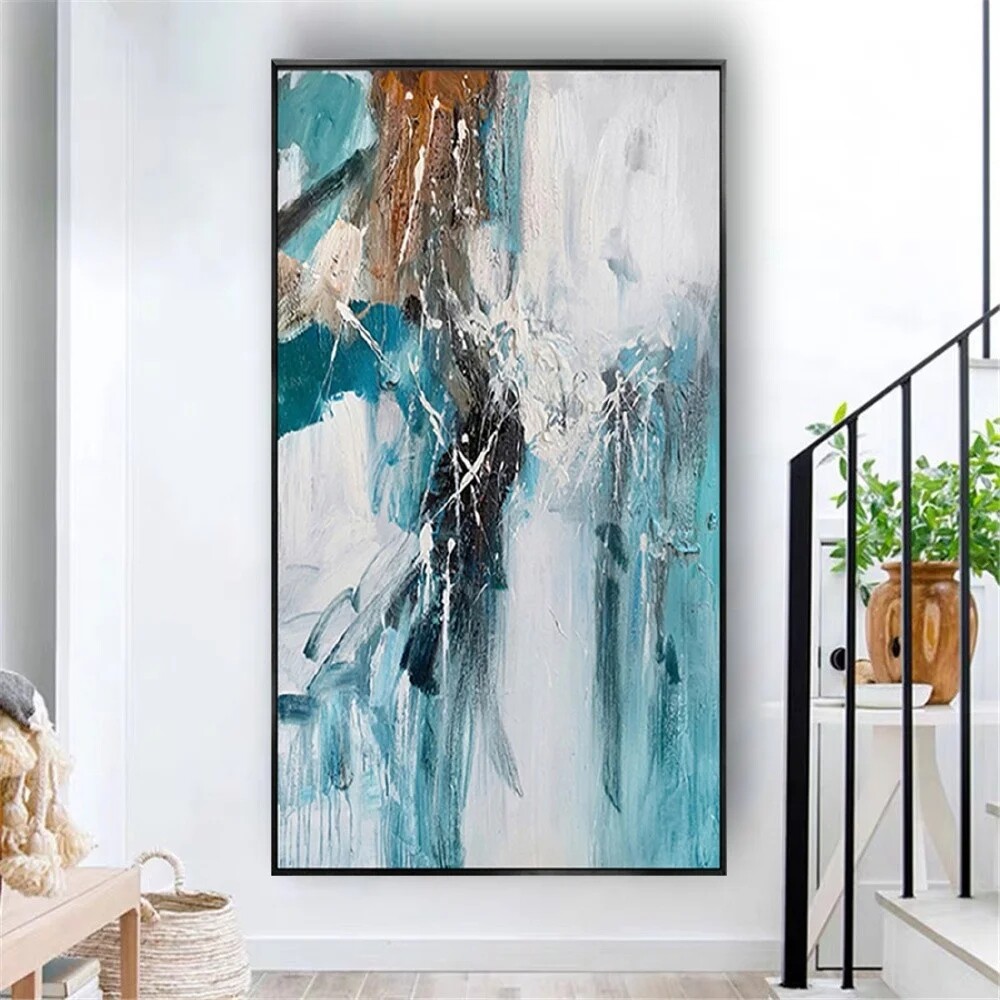 Handmade Knife Painting Modern Abstract Large Oil Painting Decor Living Room