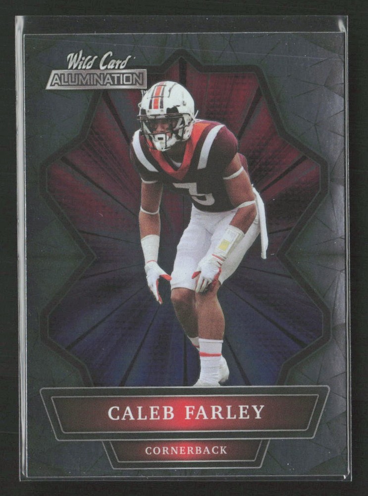Caleb Farley 2021 Wild Card Alumination #ABC-15 Virginia Tech Hokies