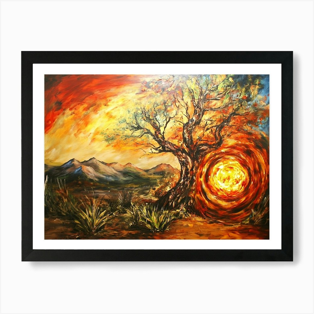 Tree of Life 126 Framed Canvas Wall Art Print Picture