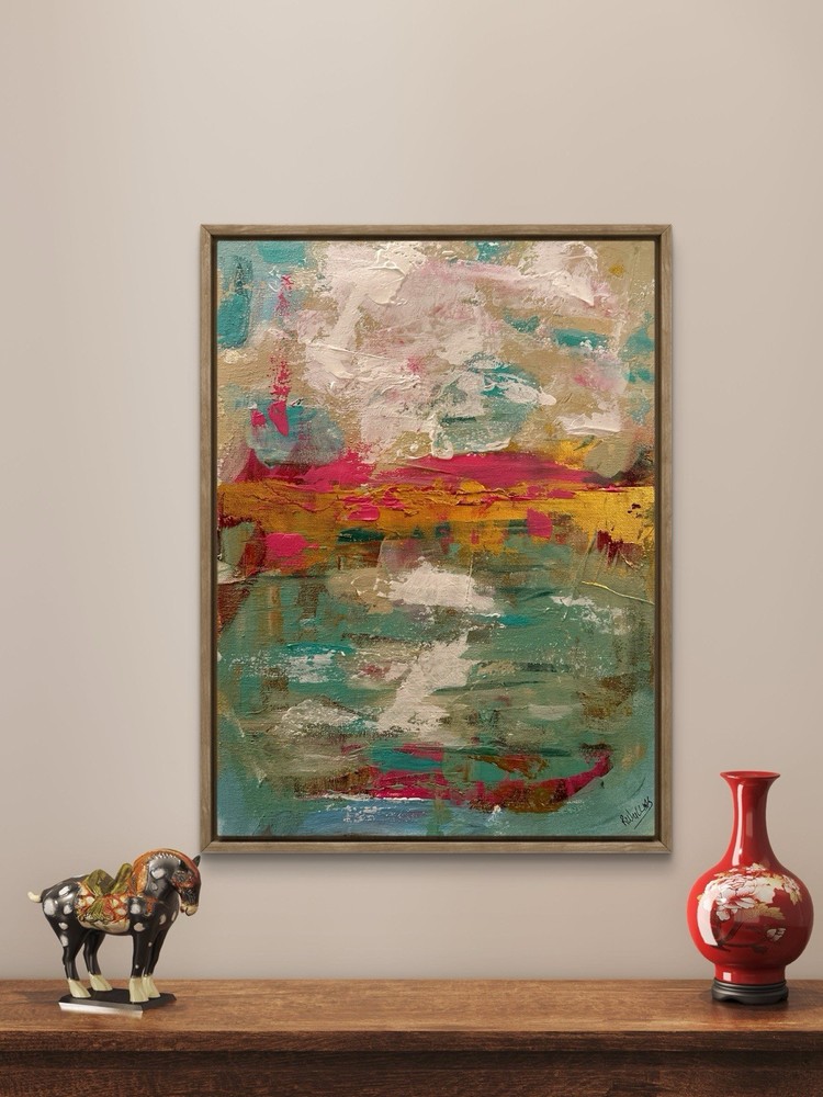 IMPRESSIONISM Seaside LANDSCAPE ORIGINAL ART CANVAS UNIQUE SEASONAL