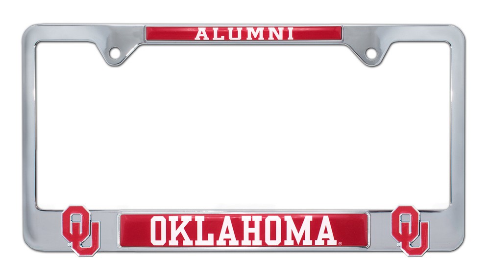 Oklahoma Sooners alumni NCAA college 3D license plate frame USA made