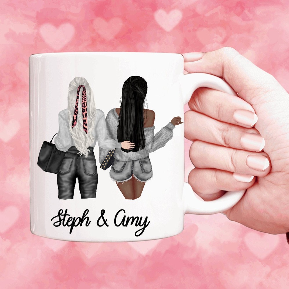 Custom Galentine's Best Friend Mug for Birthday Gifts
