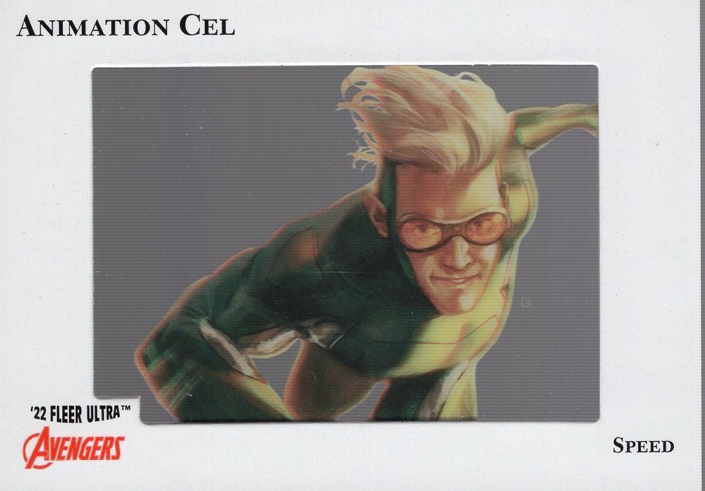 Marvel Fleer Ultra Avengers 2022 Animation Cel Card #68 Speed