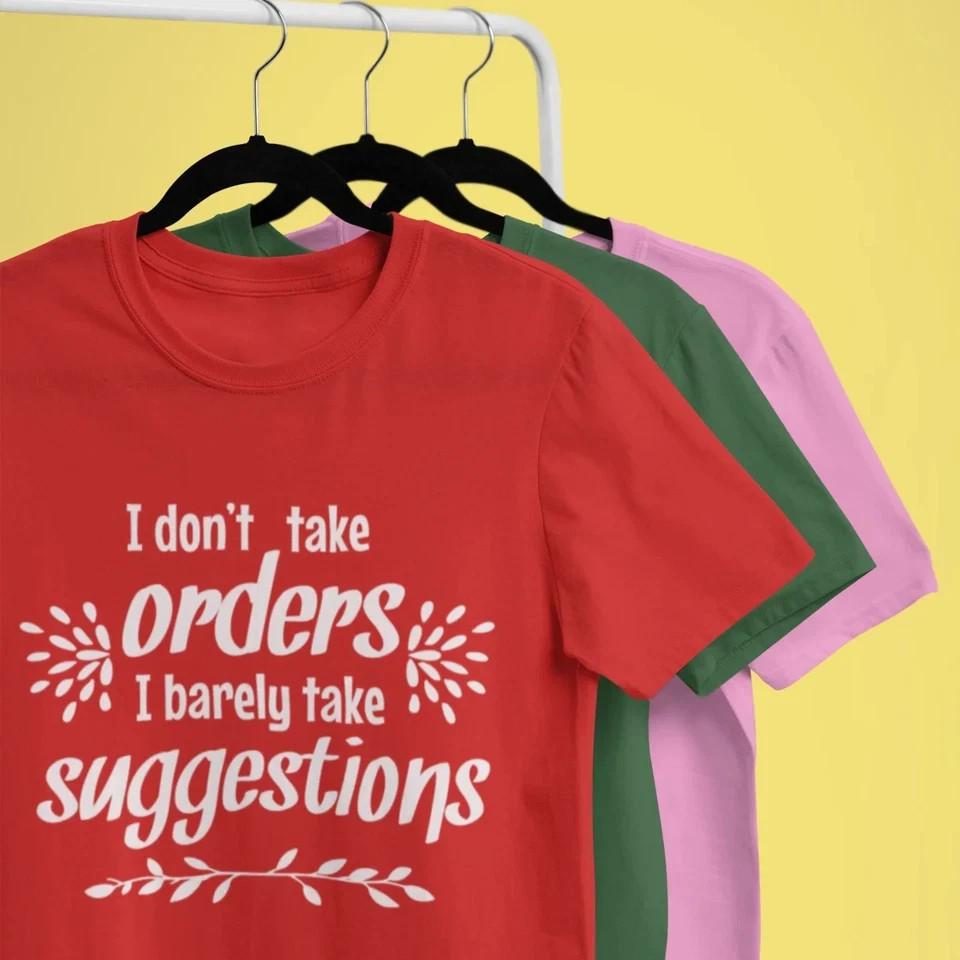 Unisex Funny Text T-Shirt | Casual & Classic Fit Humour Print Round Neck