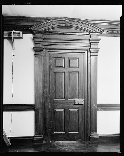 Photo:Edenton North Carolina Cupola House Interior Door 1936