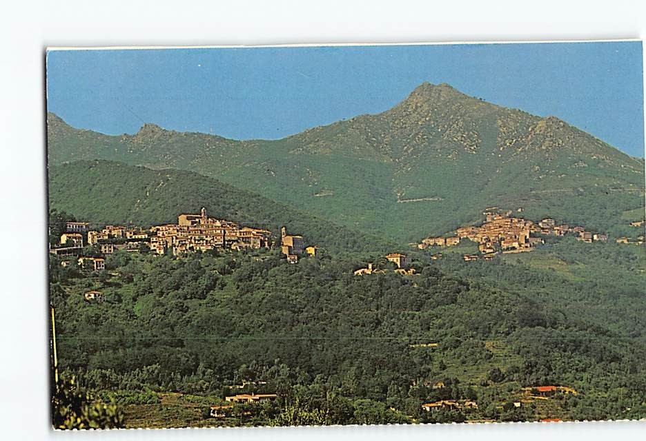 Postcard Poggio and Marciana Monte Capanne Island of Elba Italy