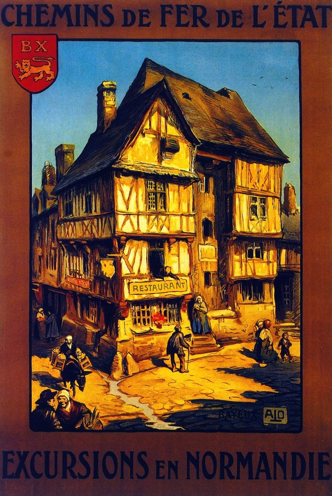 Chemin de Fer Excursions sn Normandie Decor Poster.Fine Graphic Art Design. 2986