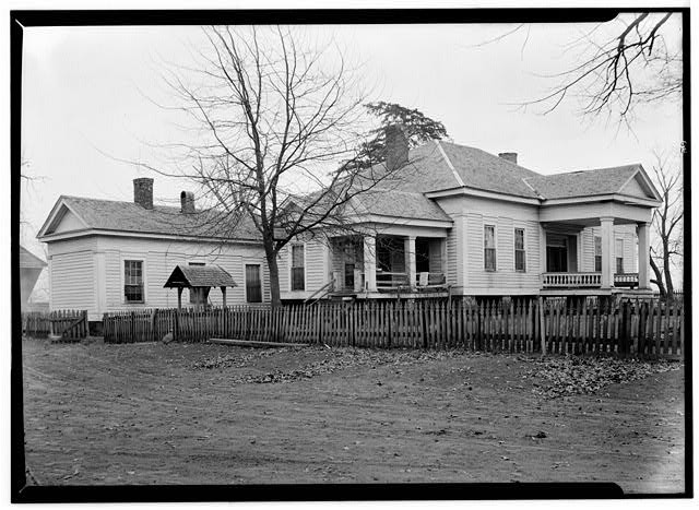 Historic American Buildings Survey 1900s Southern Farmhouse Porch Fence