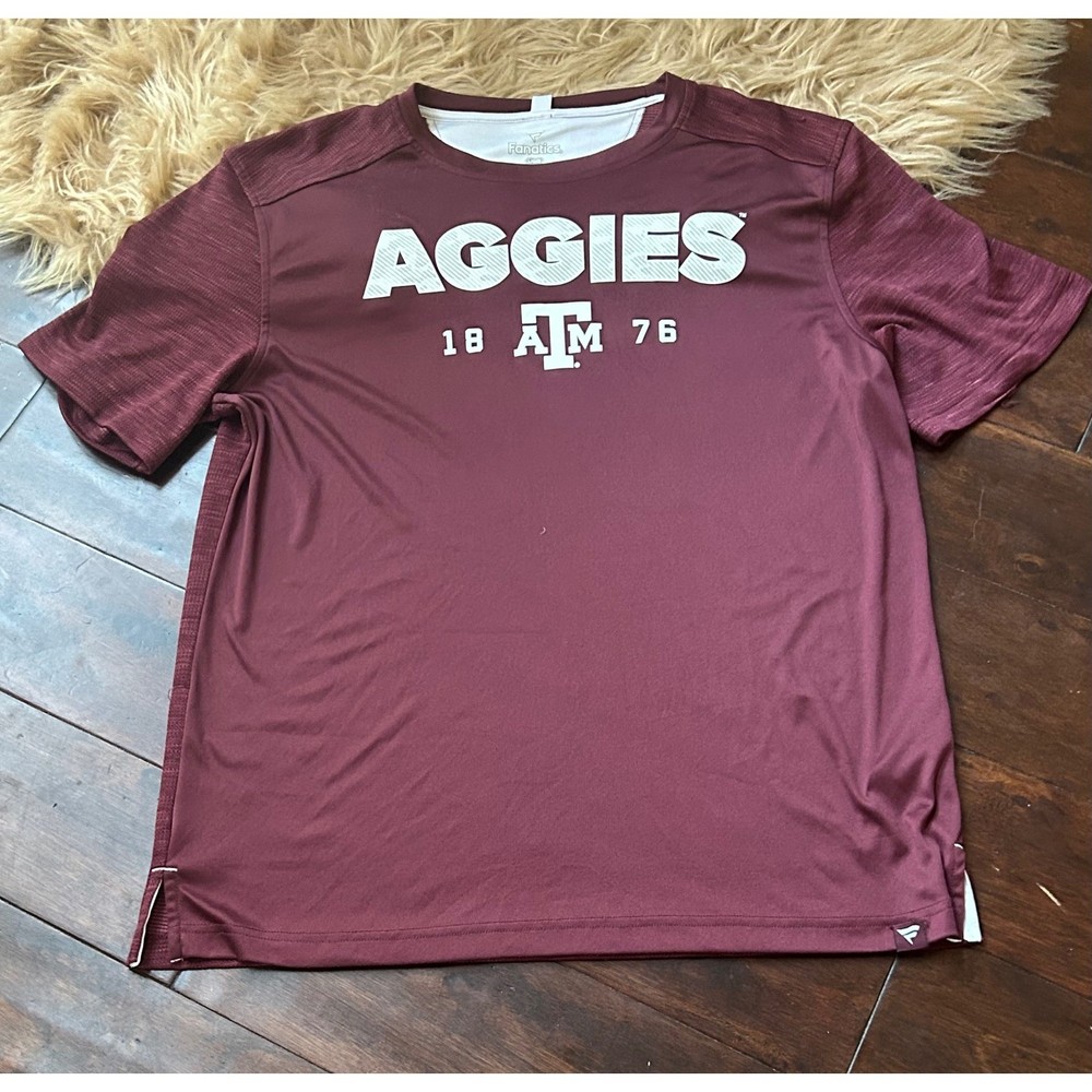Texas A&M Aggies Fanatics Maroon Athletic T-Shirt Unisex Large