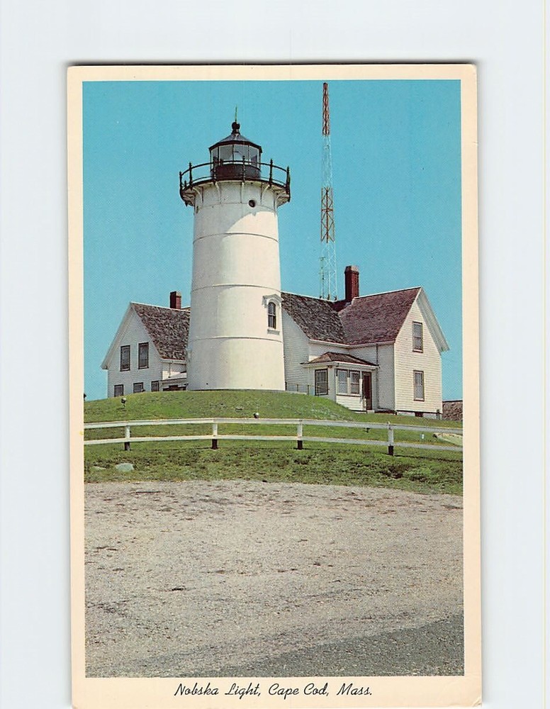 Postcard Nobska Light Cape Cod Massachusetts USA