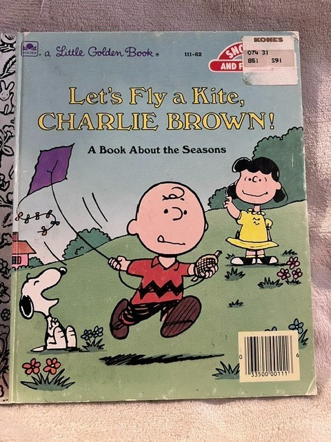Let's Fly a Kite, Charlie Brown!-Little Golden Book 1987 **Will combine shipping