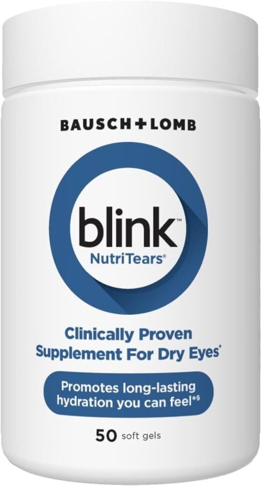 Blink NutriTears Clinically Proven Supplement for Dry Eyes 50 Softgels