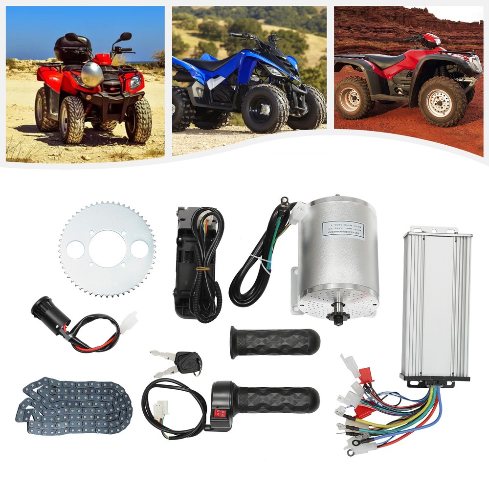 72V BLDC Motor Kit And Brushless Controller For Electric Scooter Go Kart 3000W