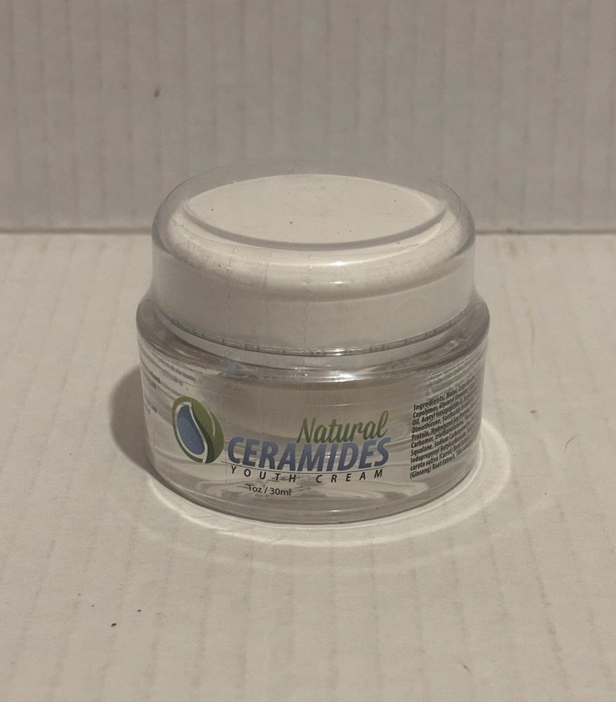 Natural Ceramides Youth Cream Sealed Moisturizer 1 oz 30 ml New