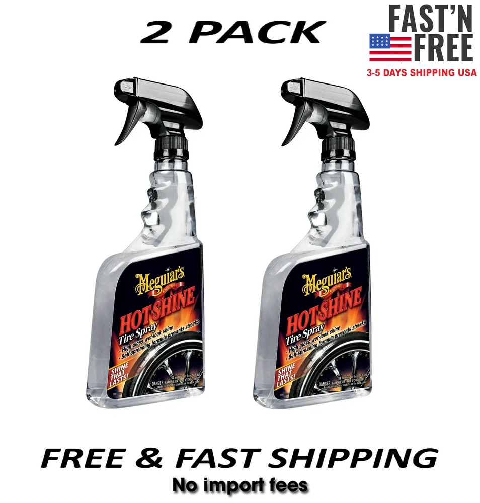 (2 pack) Meguiar's Hot Shine Tire Spray , 24 oz